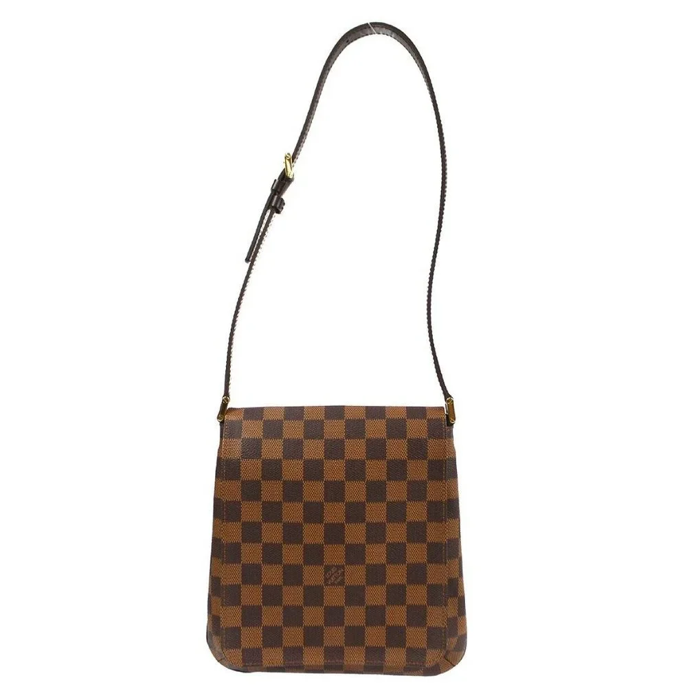 Auth Louis Vuitton Musette Salsa Short Shoulder Bag Damier